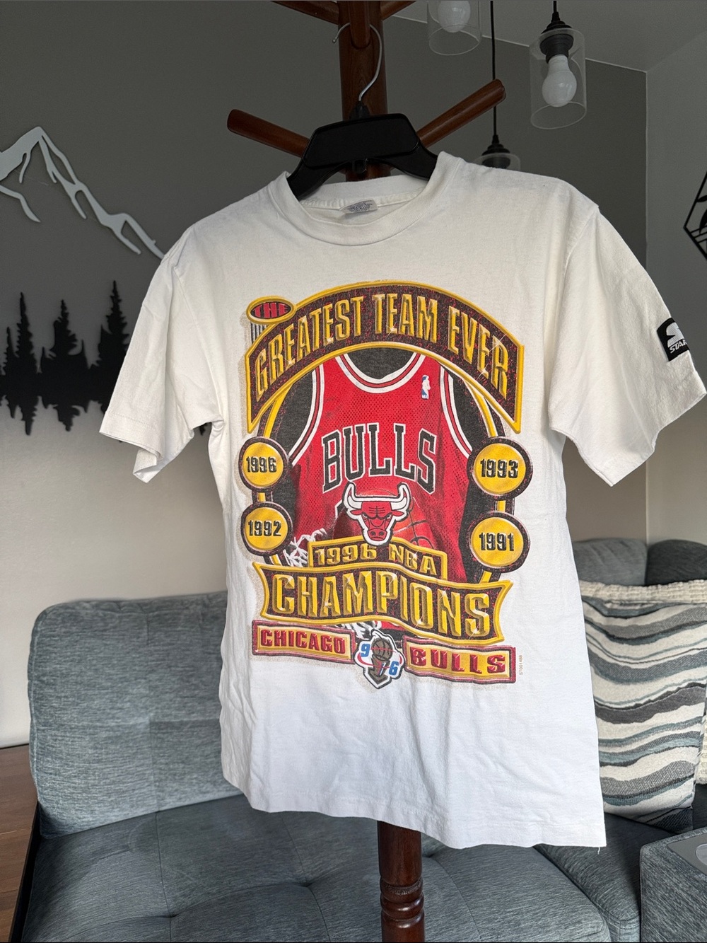 Chicago Bulls 'Greatest Team Ever' 1996 Champions Graphic Tee - Kids vintage